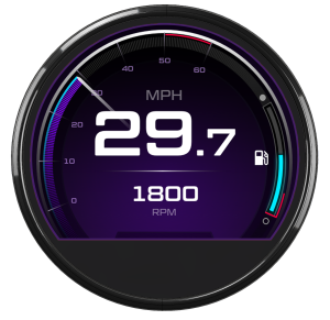 IP67-Rated Glove-friendly round touch display for rugged environments.